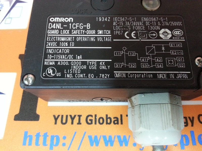 OMRON D4NL-1CFG-B GUARD LOCK SAFETY-DOOR SWITCH - 裕益科技自動化設備可程式編碼器PLC分散式 ...